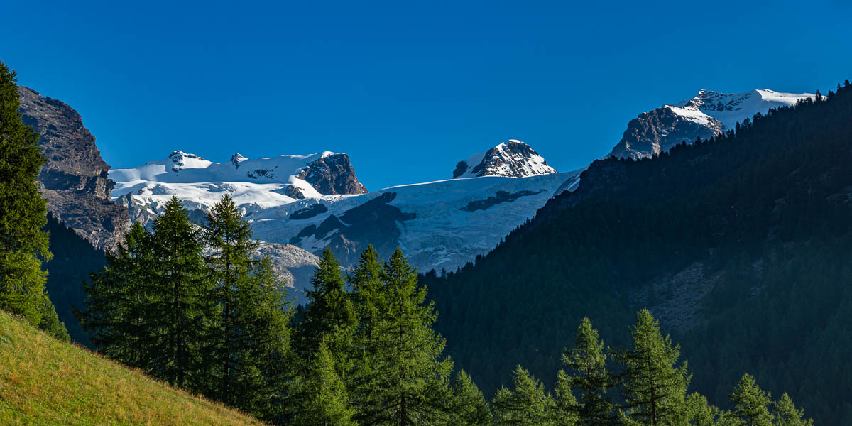 Massif du mont Rose : Breithornzwillinge, Roccia Nera, Pollux, Castor