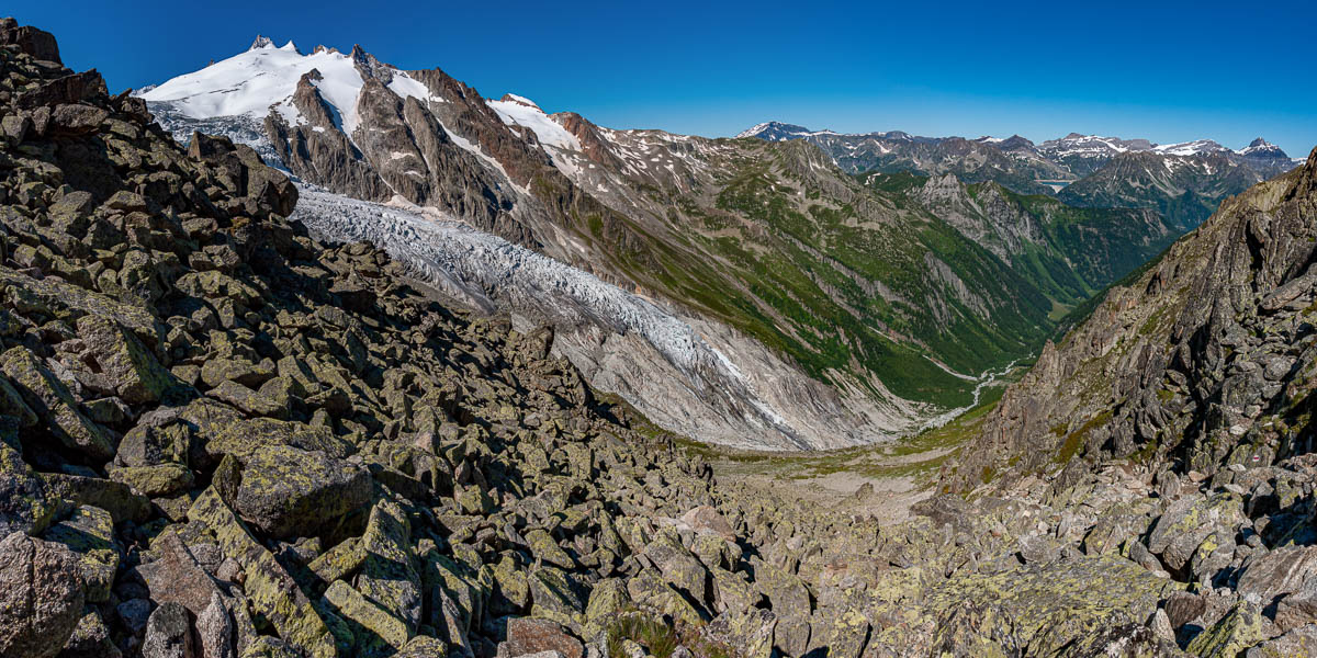 Fenêtre d'Arpette : glacier du Trient