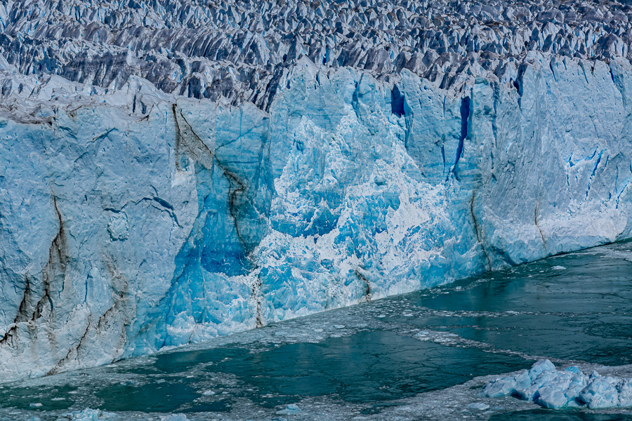 Glacier Perito Moreno : chute de glace
