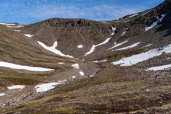 Qeqertarsuaq : randonnée, replat, 480 m