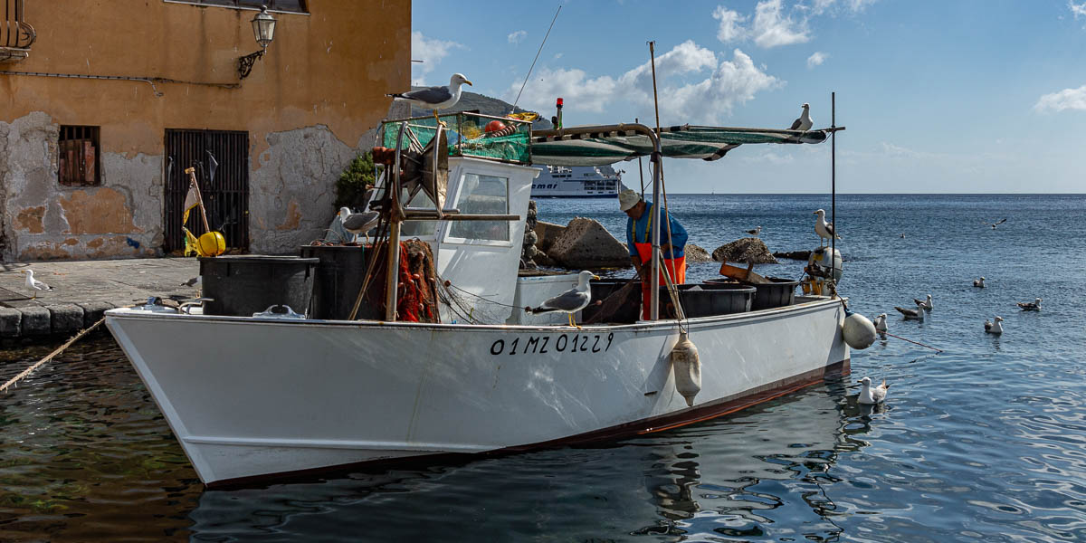 Lipari : bateau de pêche
