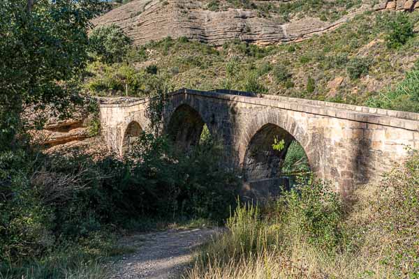 Alquézar : pont de Fuendebaños sur le rio Vero