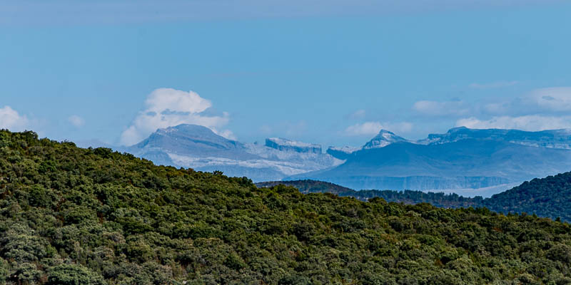 Cerro Quizáns : vue vers la brèche de Roland