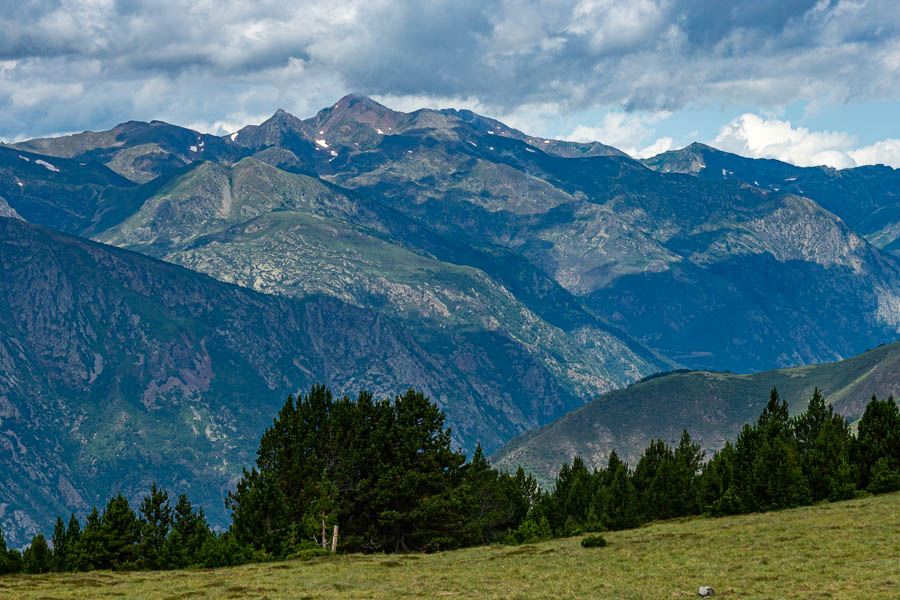 Coll de Tudela : pic de Ventolau, 2843 m, mont Rouch, 2858 m
