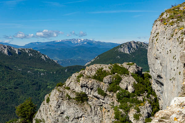 Peyrepertuse : donjon Sant-Jordi, Pyrénées