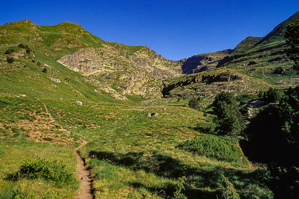 Andorre : pics de la Portaneille, chemin de la cabane Sorda