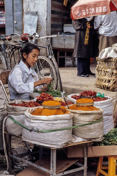 Lhasa : marché aux épices