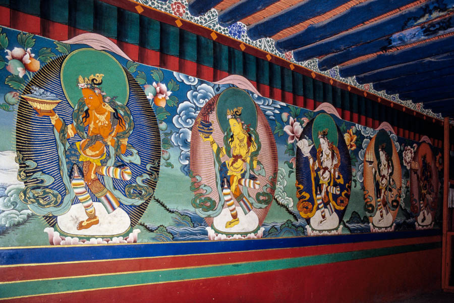 Shigatse : monastère de Tashilhunpo, fresque