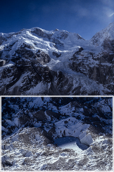 Glacier de Yalung et Kabru