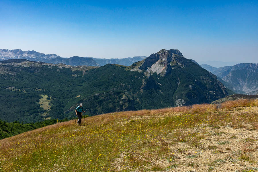 Arrivée au pic de Greben, 1840 m