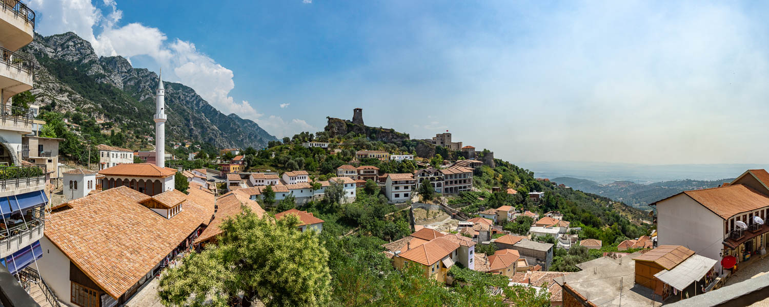 Kruja : vue depuis l'hôtel