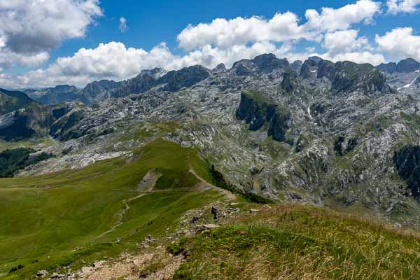 Crête de Berizhdol : vue est
