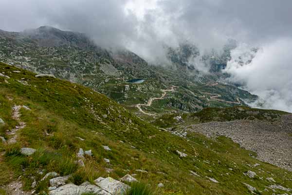 Col Marmontana, 2358 m : vue sud