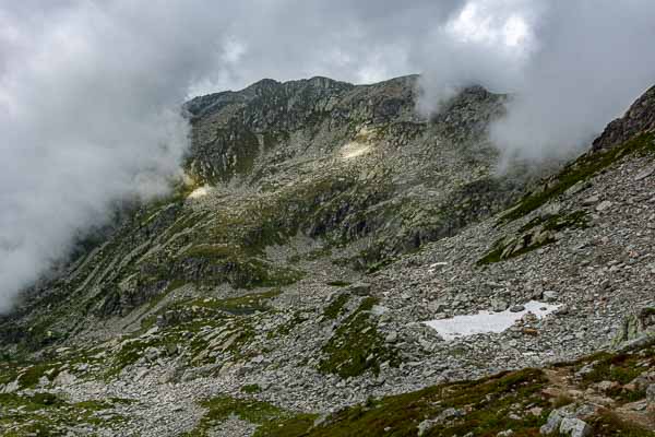 Col Marmontana, 2358 m : vue nord