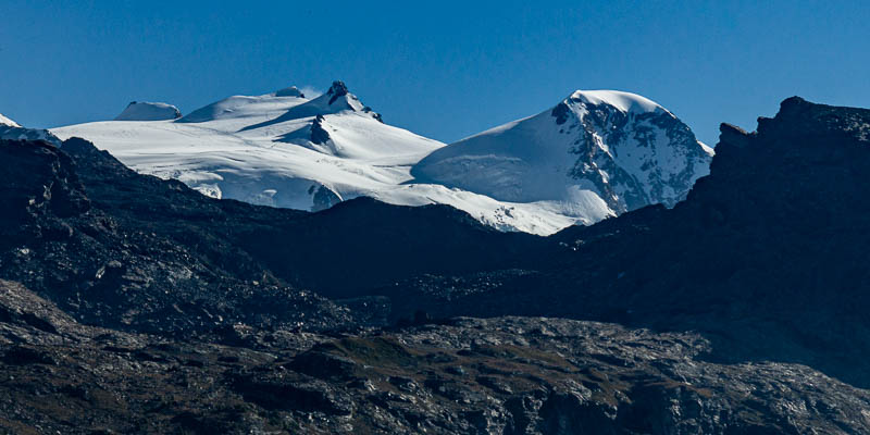 Massif du mont Rose : Signalkuppe, Ludwigshöhe, Corno Nero, pyramide Vincent