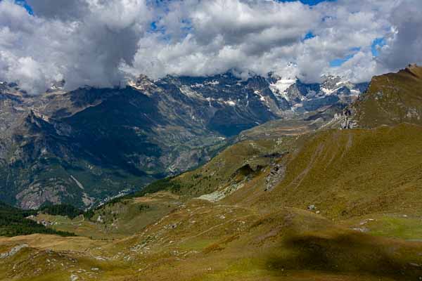 Col des Fontaines : vue ouest, Valtournenche