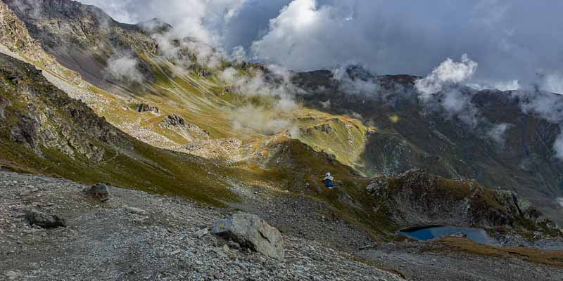 Col de Vessonaz : vue est, bivouac Rosaire Clermont