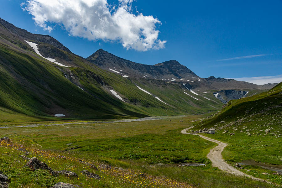 Vallon de la Lée Blanche et col de Chavannes, 2603 m