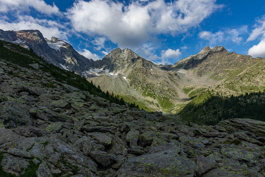 Col du Haut pas, 2860 m, versant est