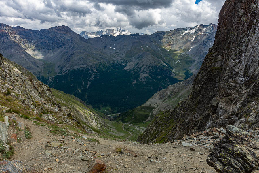 Col Fenêtre, 2840 m : vue est