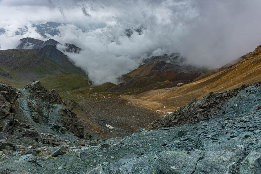 Col du Loson, 3299 m : vue est