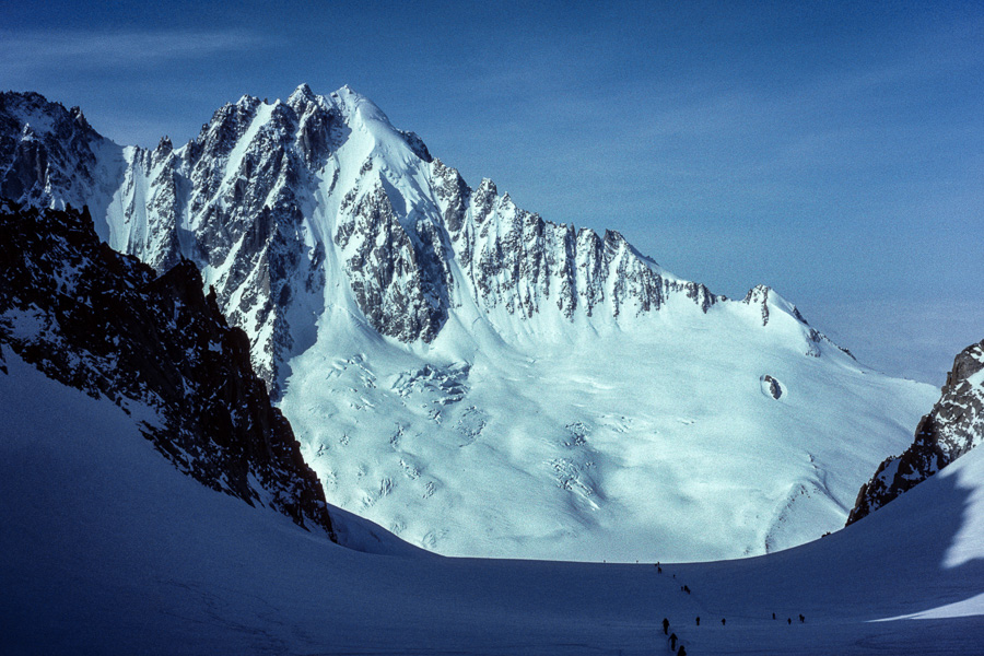 Aiguille Verte et Grands Montets depuis le col du Chardonnet