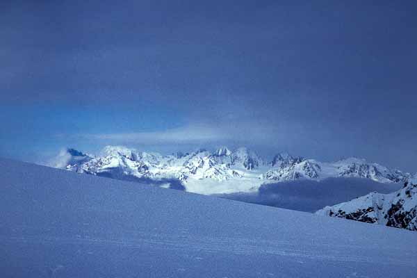 Plateau du Trient depuis la fenêtre de Saleina