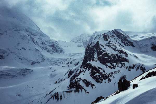 Schönbielhütte : vue du Tietmattengletscher