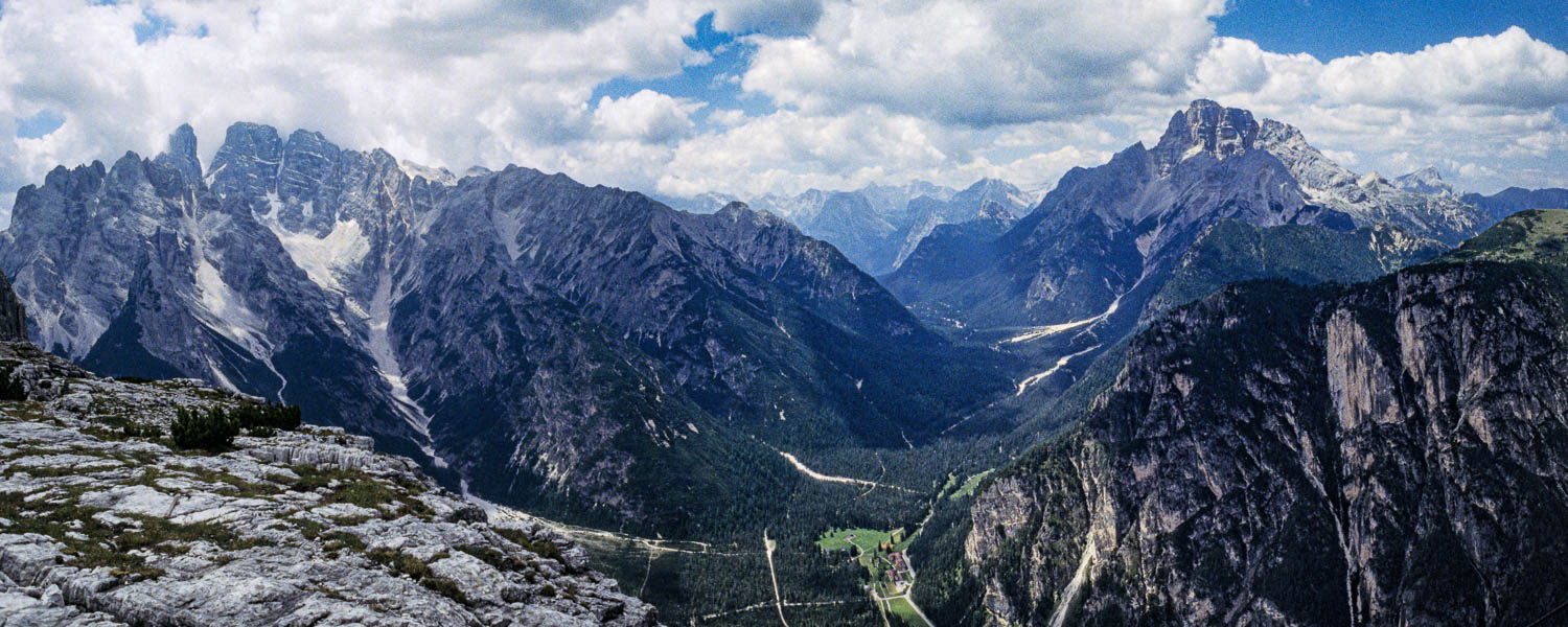 Vue du sommet du monte Piana