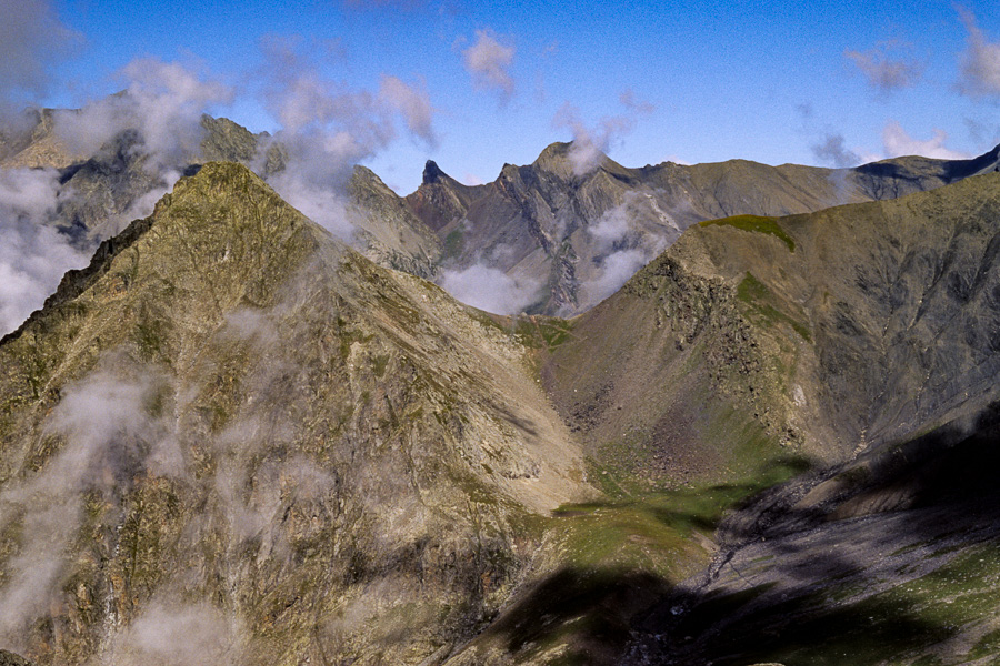 Col de Gouiran depuis le col de la Vallette