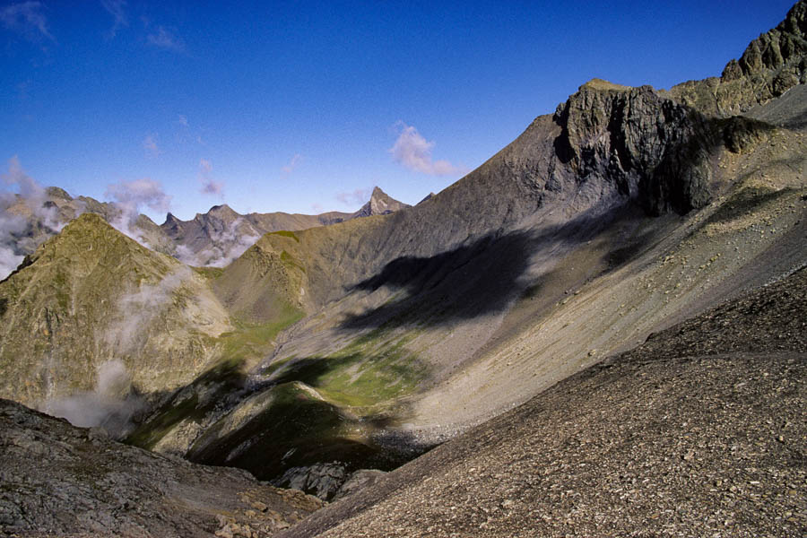 Col de Gouiran depuis le col de la Vallette