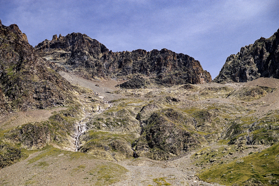 Cabane du Clot : vue vers le pas de l'Olan