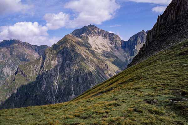 Col de Côte Belle : vue nord vers le col de la Muzelle