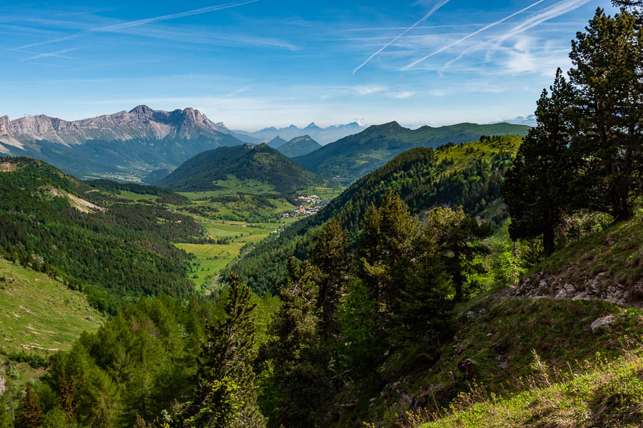 Gresse-en-Vercors, vue vers le nord