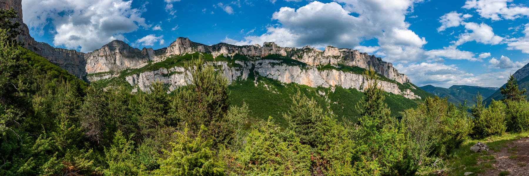 Cirque d'Archiane : paroi est