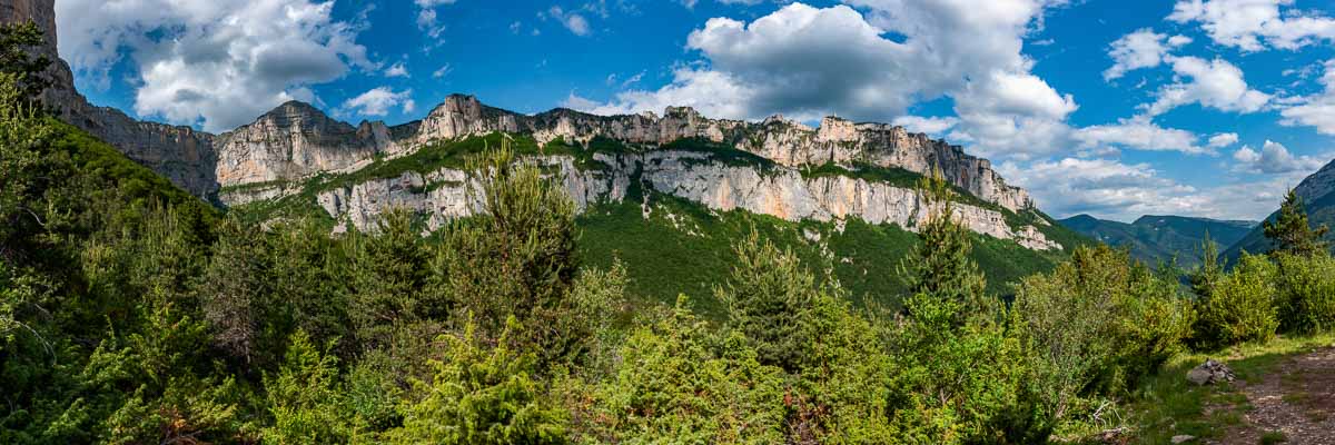 Cirque d'Archiane : paroi est