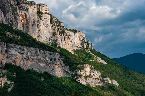 Cirque d'Archiane : paroi est