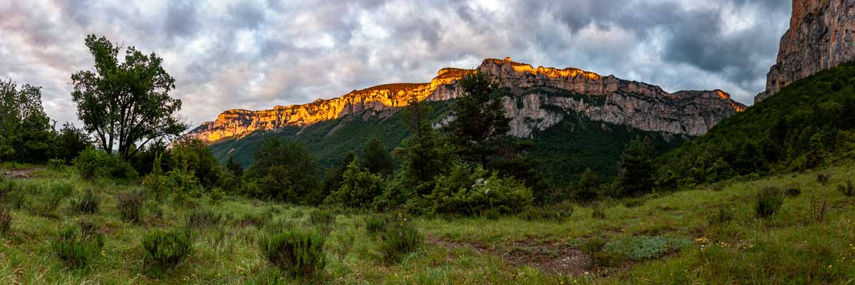 Cirque d'Archiane : Glandasse au lever du soleil