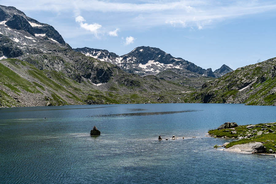 Lac de Cottepens, pic des Eustaches, 2728 m