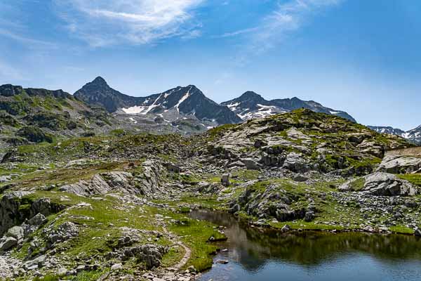 Bergerie, Rocher Badon, 2912 m, Rocher Blanc, 2928 m, Pyramide, 2912 m