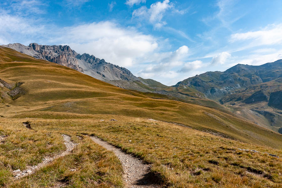 En montant au col de Péas, 2629 m