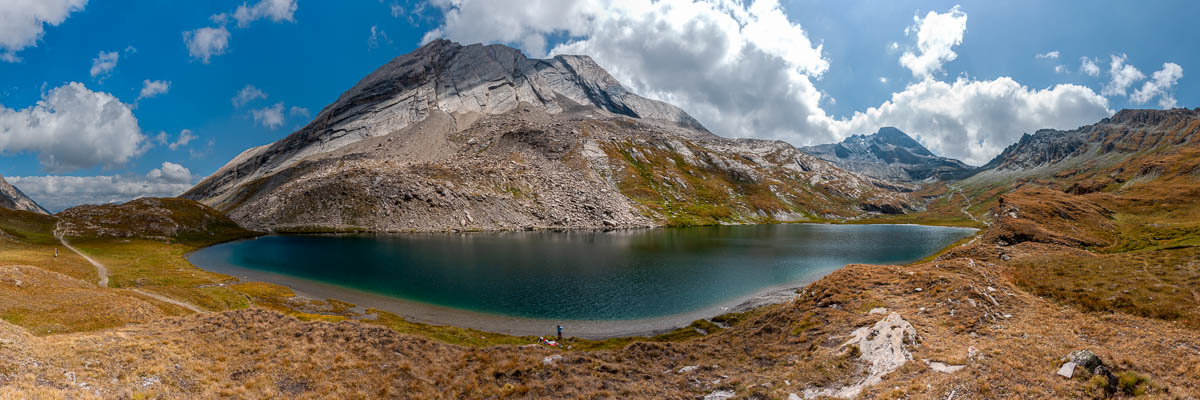 Lac Foréant, 2620 m, et crête de la Taillante