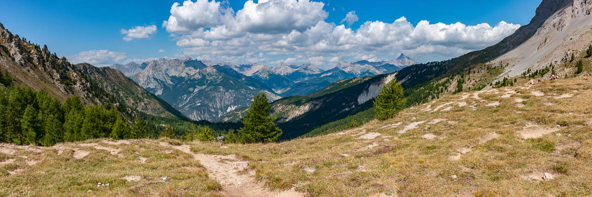 Col Fromage : vue vers l'Isoard et le pic de Rochebrune