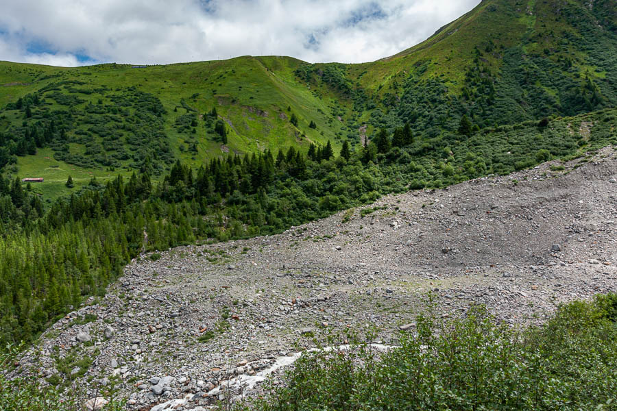 Moraine du glacier de Bionnassay