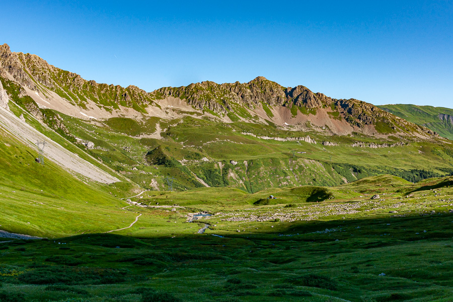 Chalets de Jovet, aiguille de Roselette, 2384 m