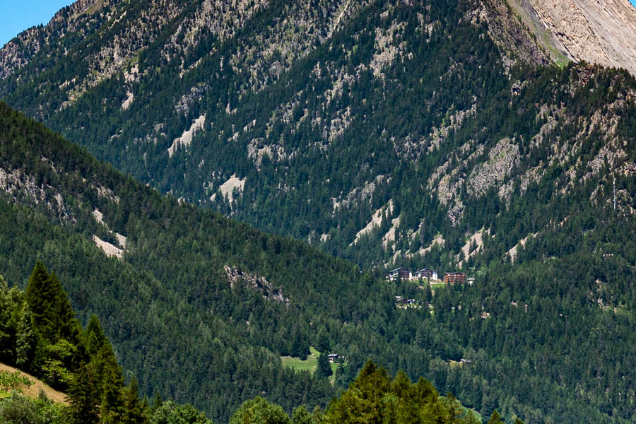 Praz-de-Fort, 1151 m : vue vers Champex