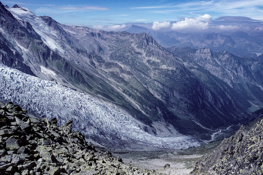 Fenêtre d'Arpette : glacier du Trient