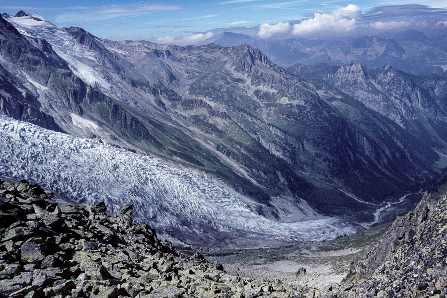 Fenêtre d'Arpette : glacier du Trient