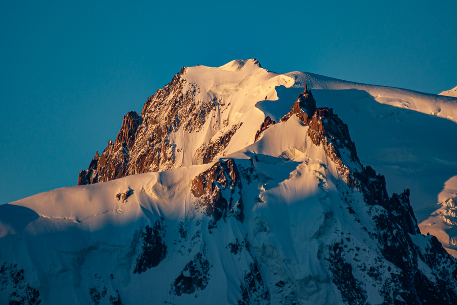Aiguille du Midi et mont Blanc du Tacul