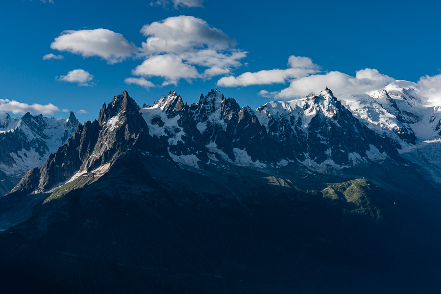 Grandes Jorasses et aiguilles de Chamonix